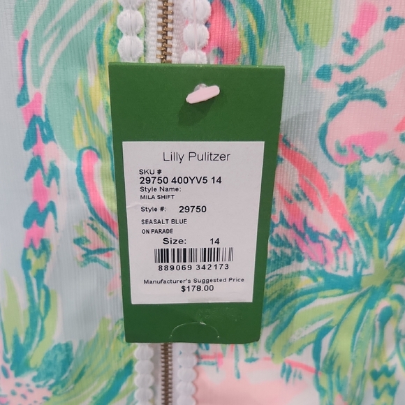 Tropical Print Sleeveless Dress - Picture 6 of 6